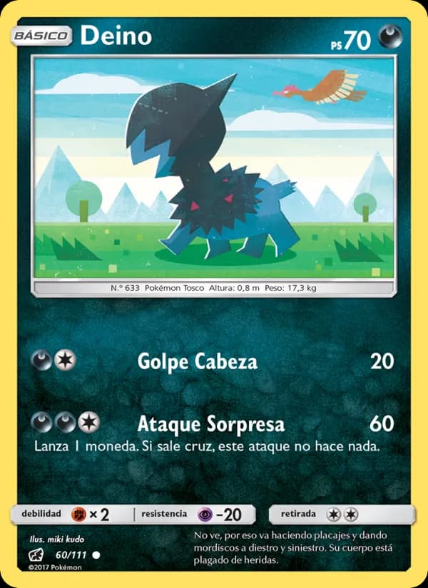 Deino card in Spanish