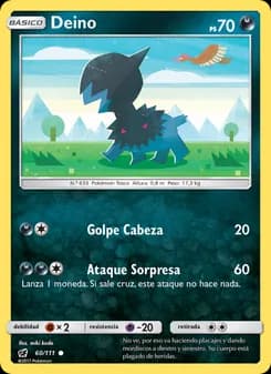 Deino card in Spanish
