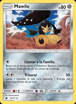 Mawile card in Spanish