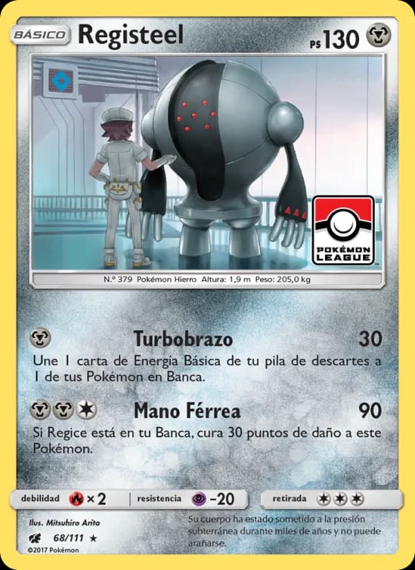Registeel card in Spanish
