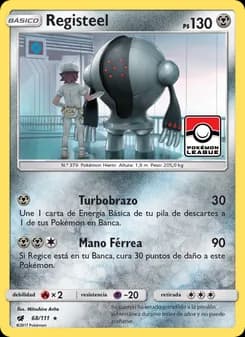 Registeel card in Spanish