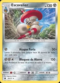 Escavalier card in Spanish