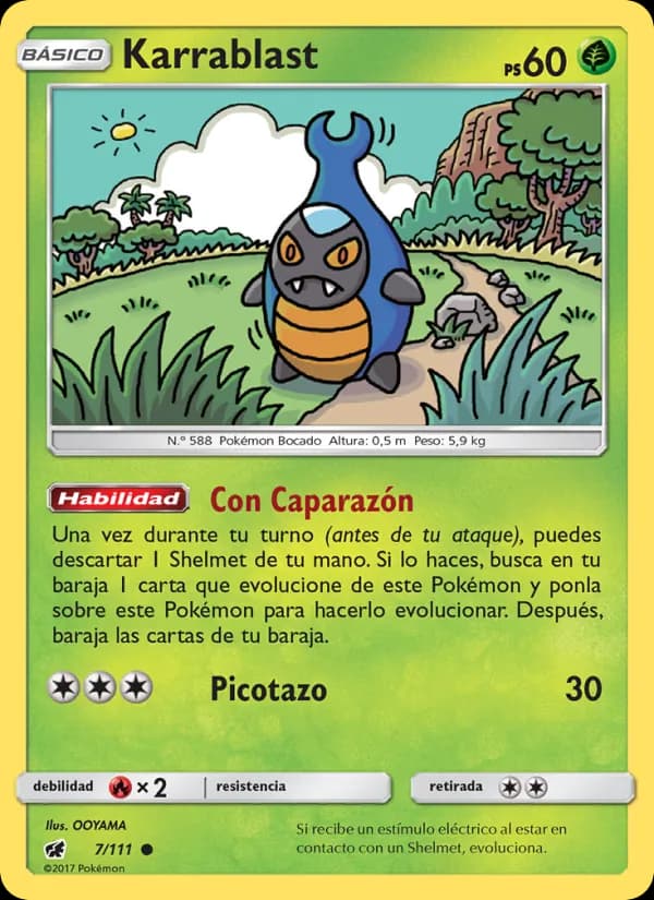 Karrablast card in Spanish