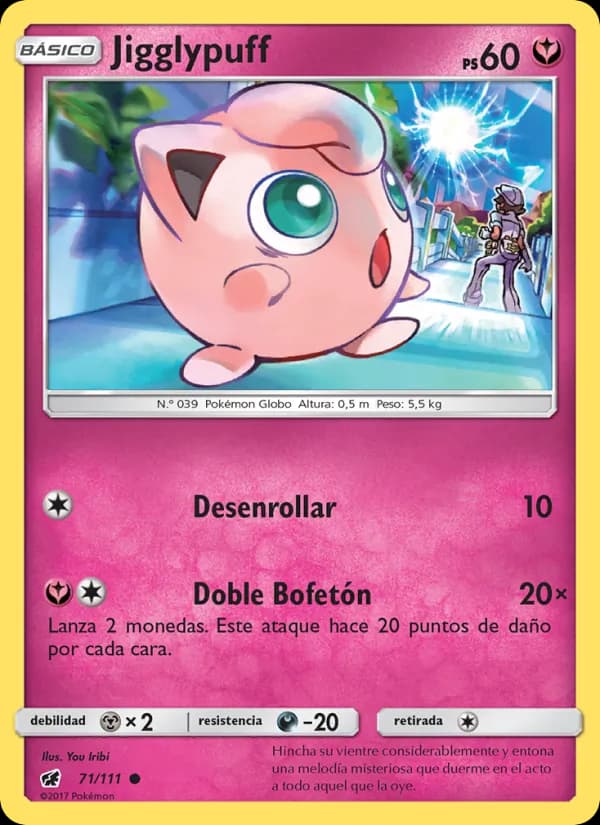 Jigglypuff card in Spanish