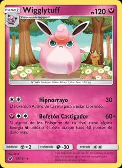 Wigglytuff card in Spanish