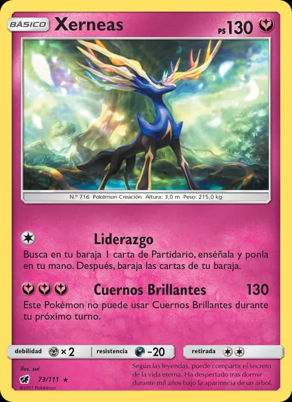 Xerneas card in Spanish