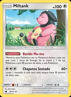 Miltank card in Spanish