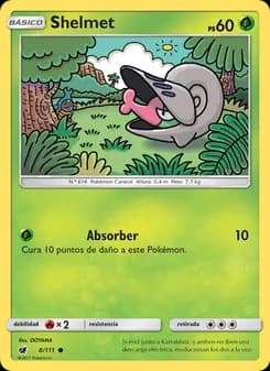 Shelmet card in Spanish
