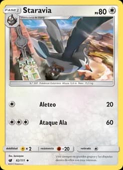 Staravia card in Spanish