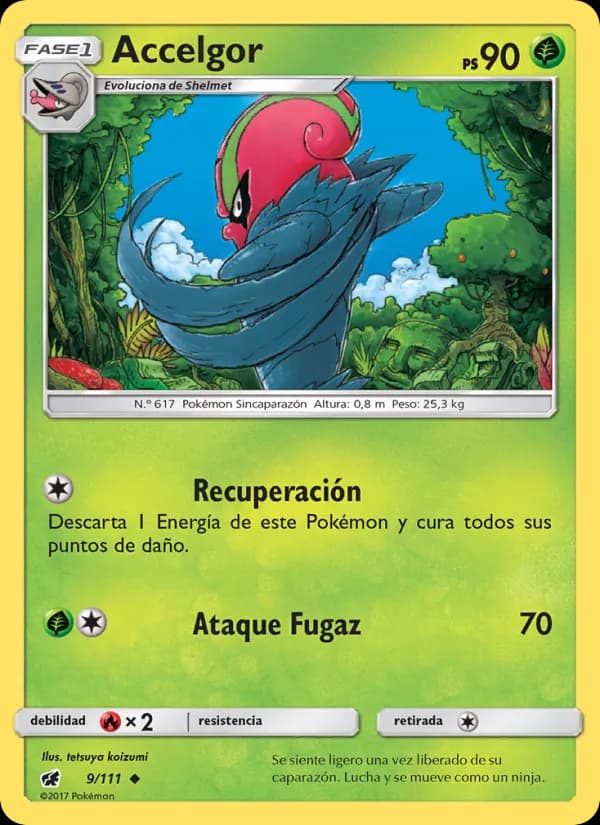 Accelgor card in Spanish
