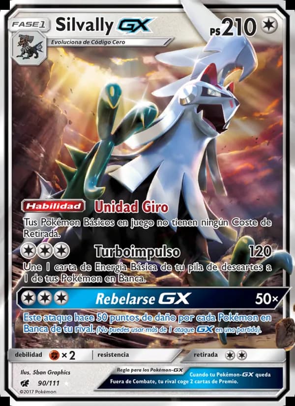 Silvally GX card in Spanish