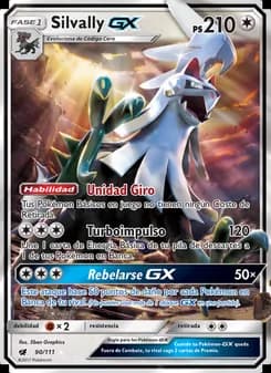 Silvally GX card in Spanish