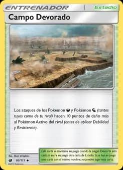 Campo Devorado card in Spanish