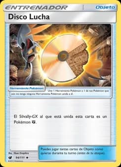 Disco Lucha card in Spanish