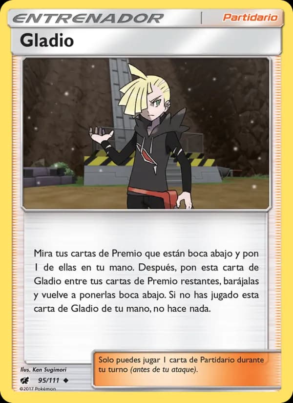 Gladio card in Spanish