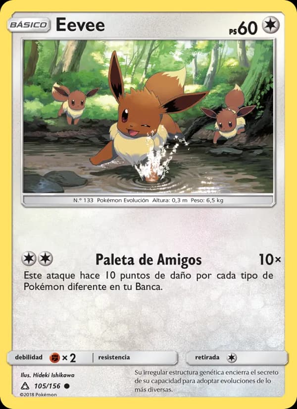 Eevee card in Spanish