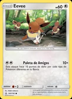 Eevee card in Spanish