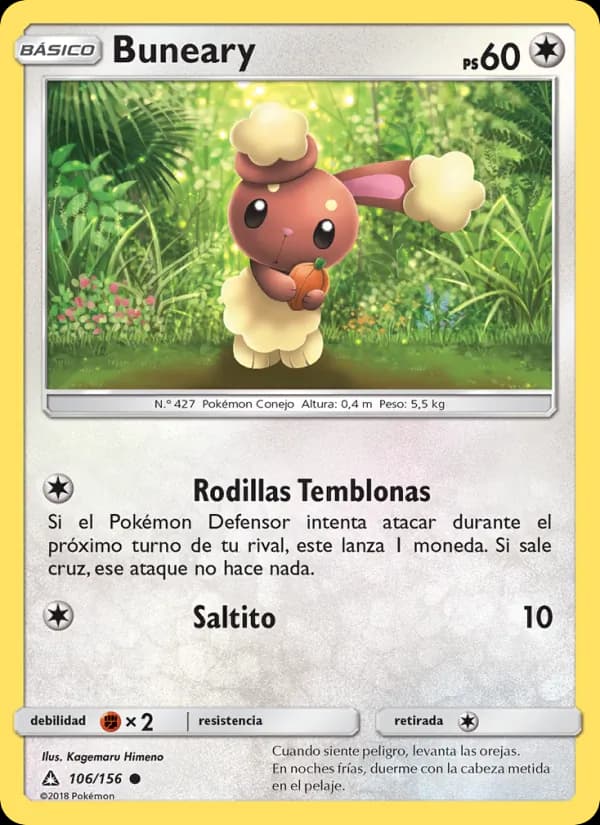 Buneary card in Spanish