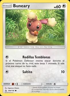 Buneary card in Spanish