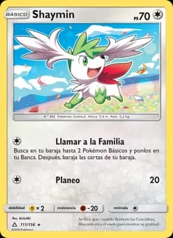 Shaymin card in Spanish