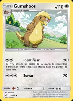 Gumshoos card in Spanish