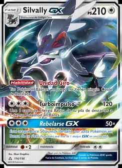 Silvally GX card in Spanish