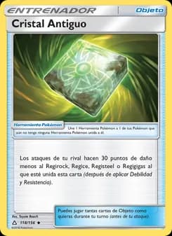Cristal Antiguo card in Spanish
