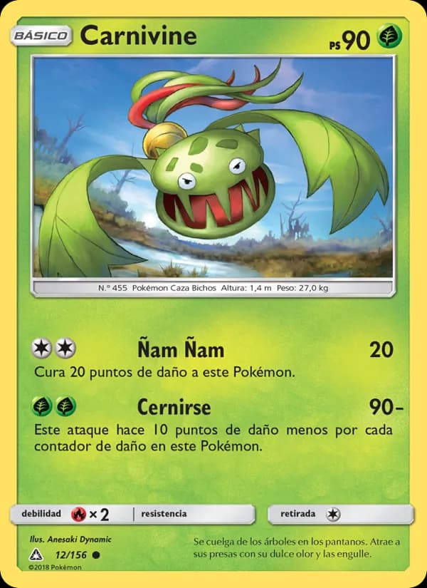 Carnivine card in Spanish