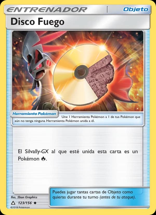 Disco Fuego card in Spanish
