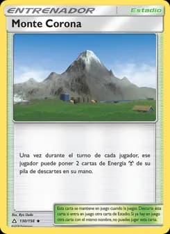 Monte Corona card in Spanish