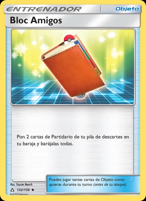 Bloc Amigos card in Spanish