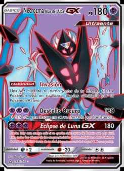 Necrozma Alas del Alba GX card in Spanish