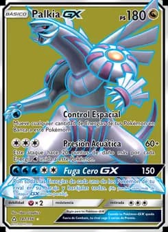 Palkia GX card in Spanish