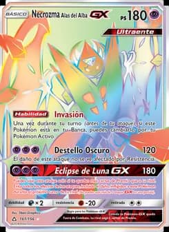 Necrozma Alas del Alba GX card in Spanish