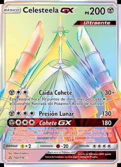 Celesteela GX card in Spanish
