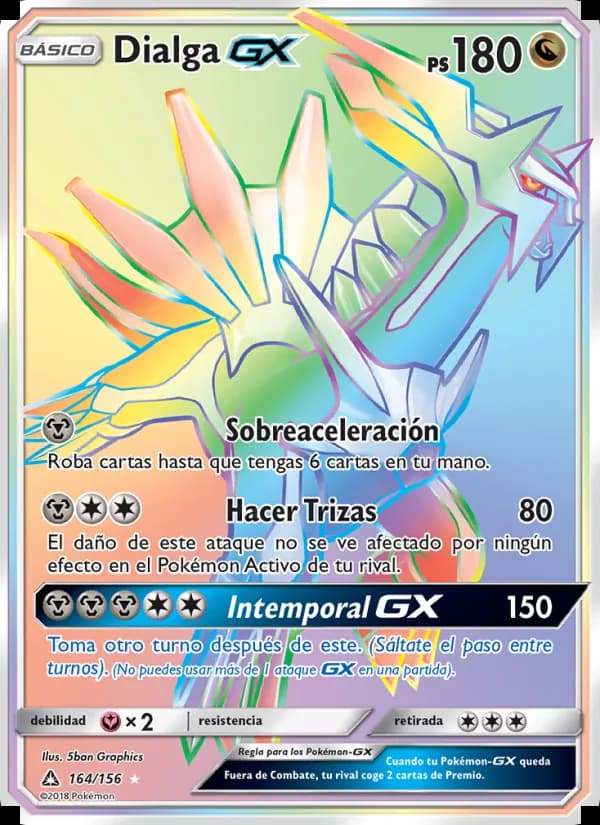 Dialga GX card in Spanish
