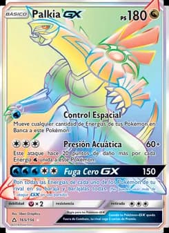 Palkia GX card in Spanish