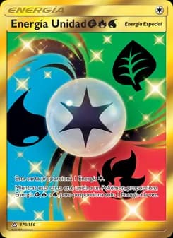 Energía Unidad GrassFireWater card in Spanish