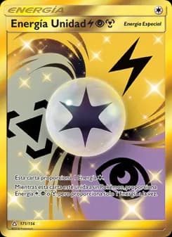 Energía Unidad LightningPsychicMetal card in Spanish