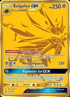 Solgaleo GX card in Spanish