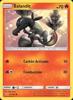 Salandit card in Spanish