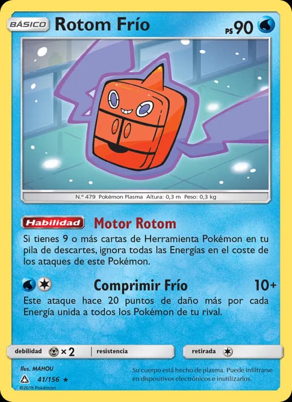 Rotom Frío card in Spanish