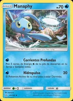 Manaphy card in Spanish