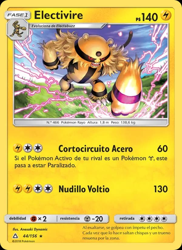 Electivire card in Spanish