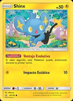 Shinx card in Spanish