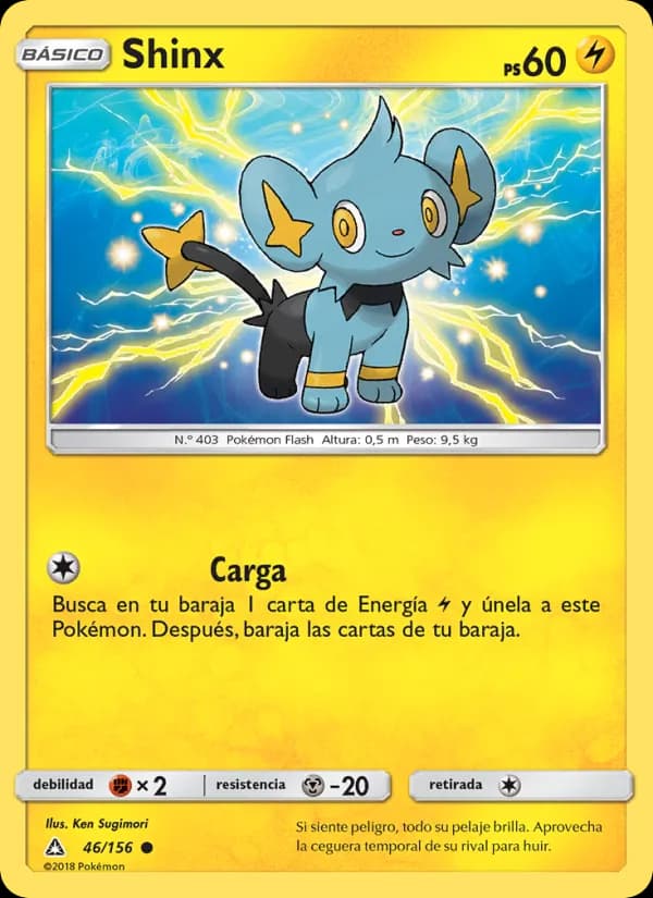 Shinx card in Spanish