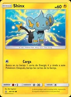 Shinx card in Spanish