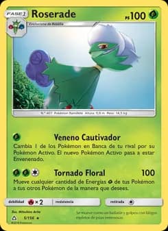 Roserade card in Spanish