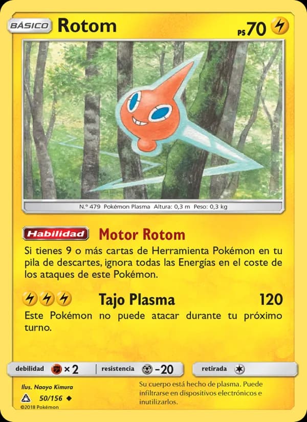 Rotom card in Spanish