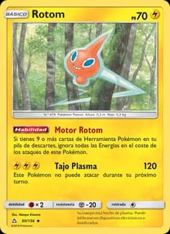 Rotom card in Spanish